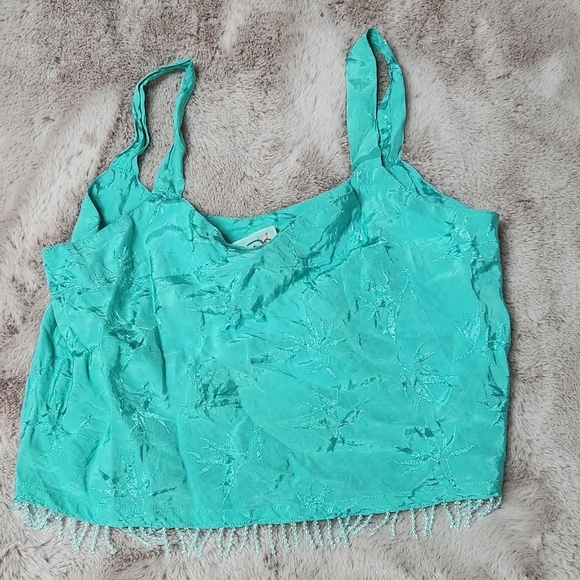 Rainbow Tops - Blue Crop Tank Top